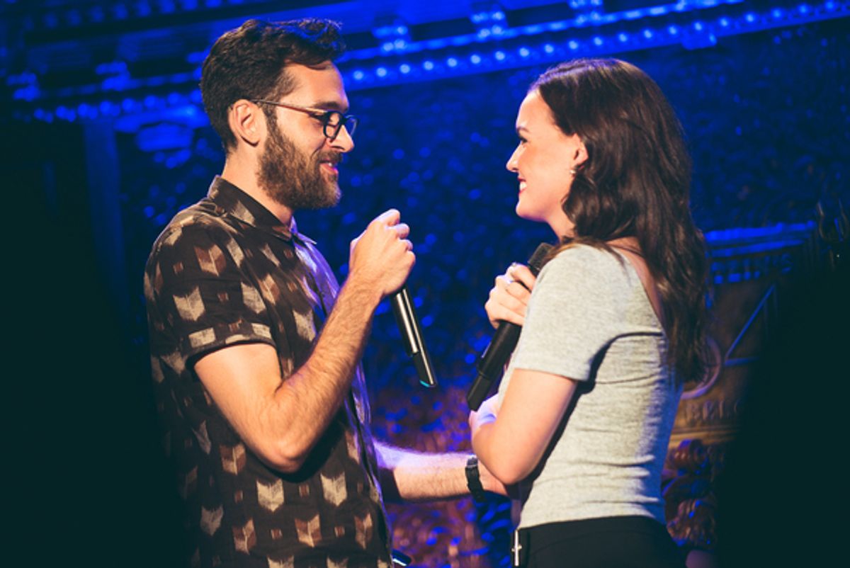 Adam Chanler-Berat and Jennifer Damiano at 