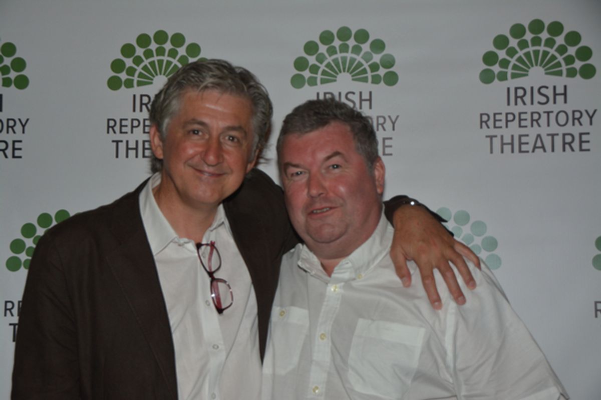 Fiach Mac Conghail (/CEO Abbey Theatre, Ireland) and Owen McCafferty (Playwright) at 