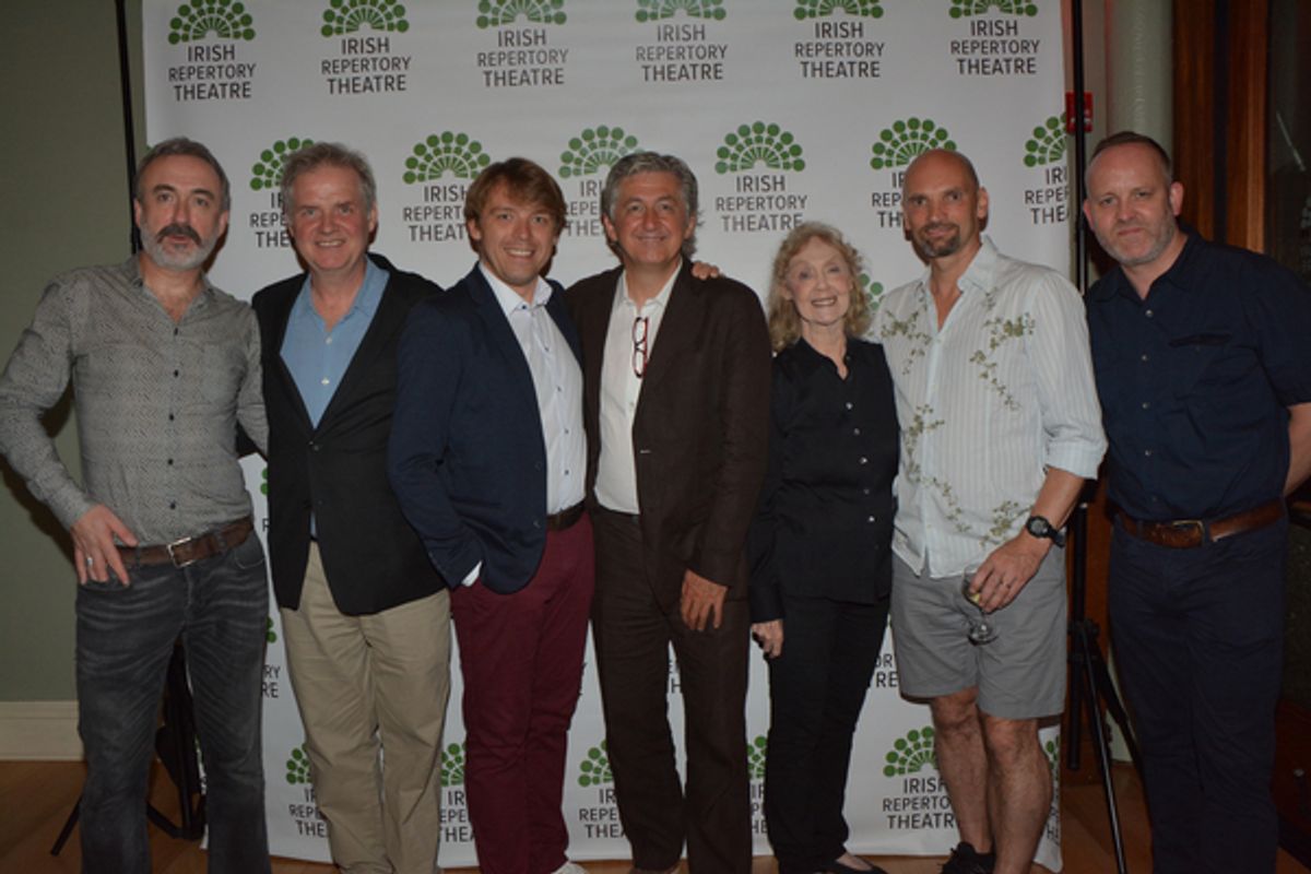 Declan Conlon, Ciaran O'Reilly, Robert Zawadzki, Fiach Mac Conghail, Charlotte Moore, Patrick O'Kane and Jimmy Fay at 