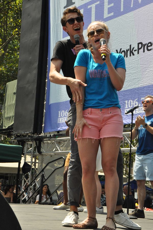 Photo Coverage: Casts of GREAT COMET, WAITRESS & More Arrive at Broadway In Bryant Park! — photo 45 of 60