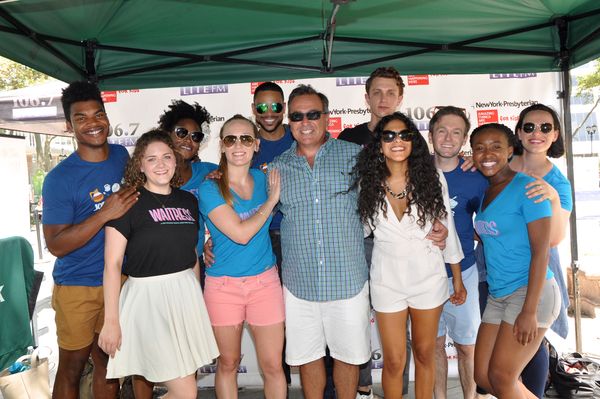 Bob Bronson, Miral Kotb and The Cast of Waitress Photo