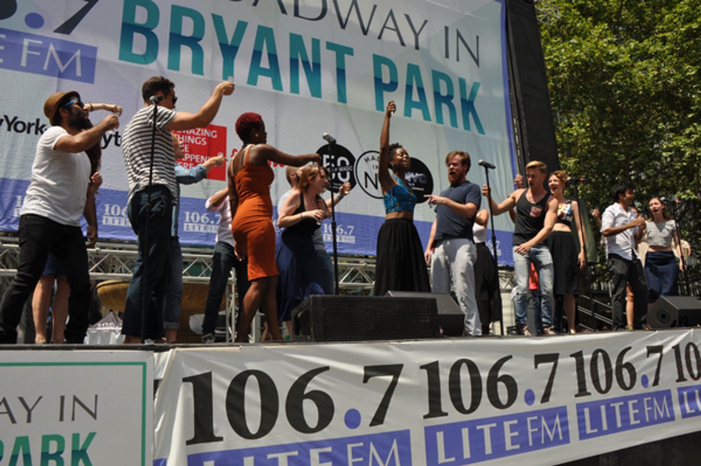 Photo Coverage: Casts of GREAT COMET, WAITRESS & More Arrive at Broadway In Bryant Park!  Image