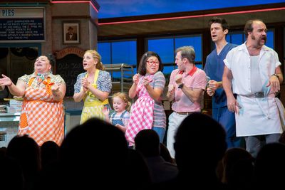 Keala Settle, Jessie Mueller, McKenna Keane, Jenna Ushkowitz, Jeremy Morse, Drew Gehl Photo