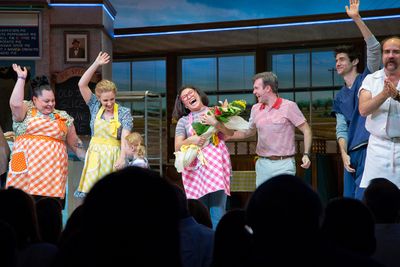Keala Settle, Jessie Mueller, McKenna Keane, Jenna Ushkowitz, Jeremy Morse, Drew Gehl Photo