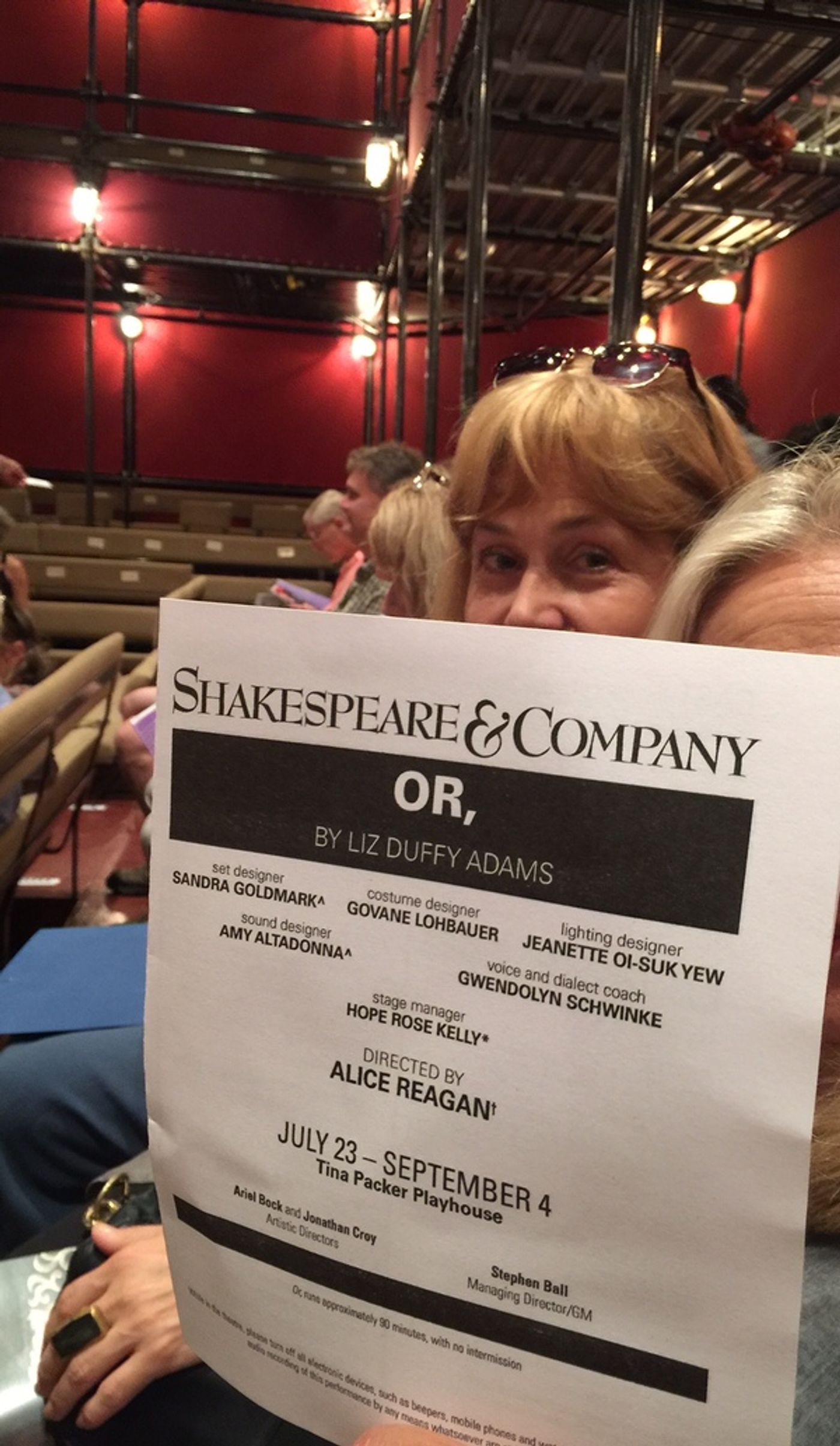 Photo Coverage: OPENING NIGHT:  Shakespeare & Company Presents OR by Liz Duffy Adams  Image