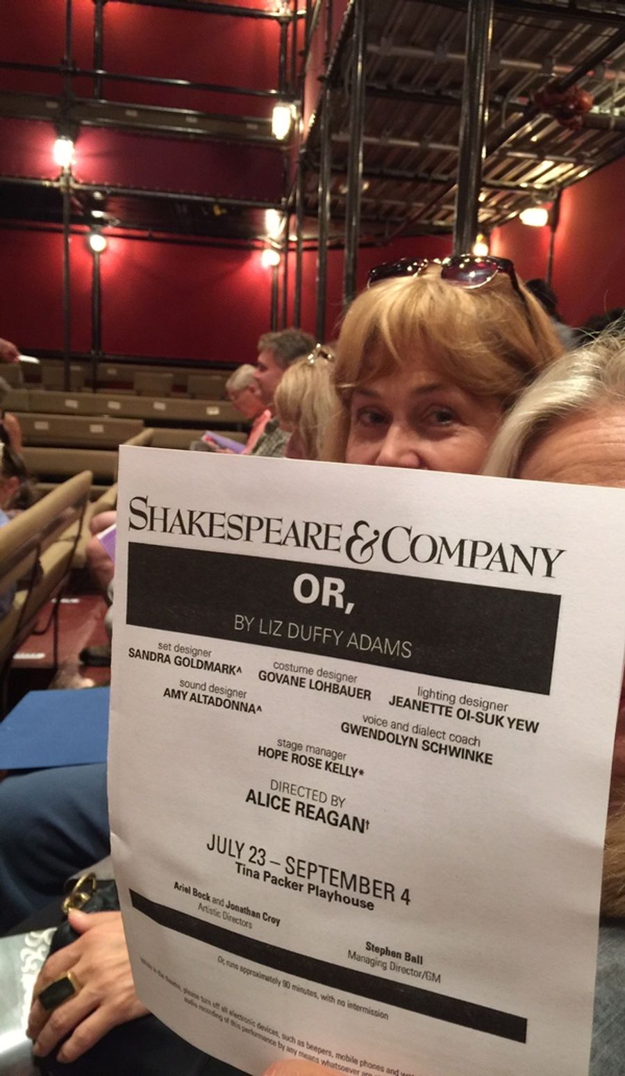 Photo Coverage: OPENING NIGHT: Shakespeare & Company Presents OR by Liz Duffy Adams Image