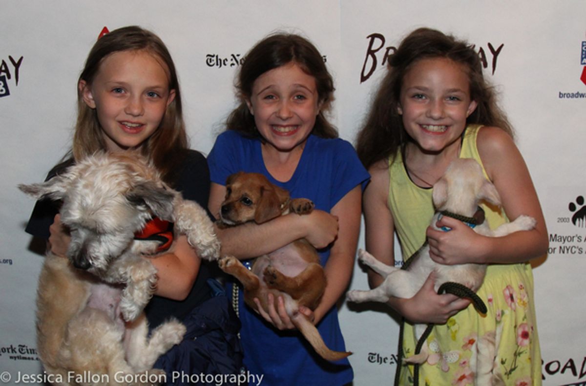 Willow McCarthy, Aviva Winick and Ava Briglia at 