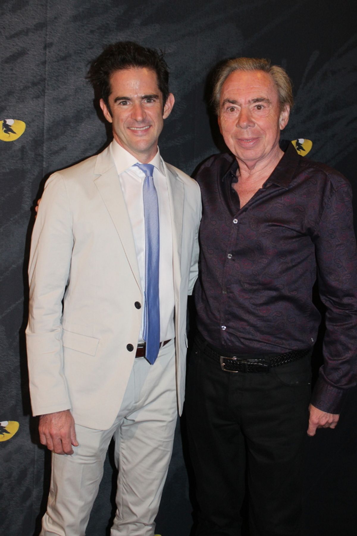 Andy Blankenbuehler and Andrew Lloyd Webber at 