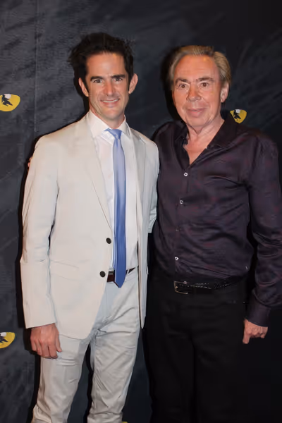 Andy Blankenbuehler and Andrew Lloyd Webber Photo