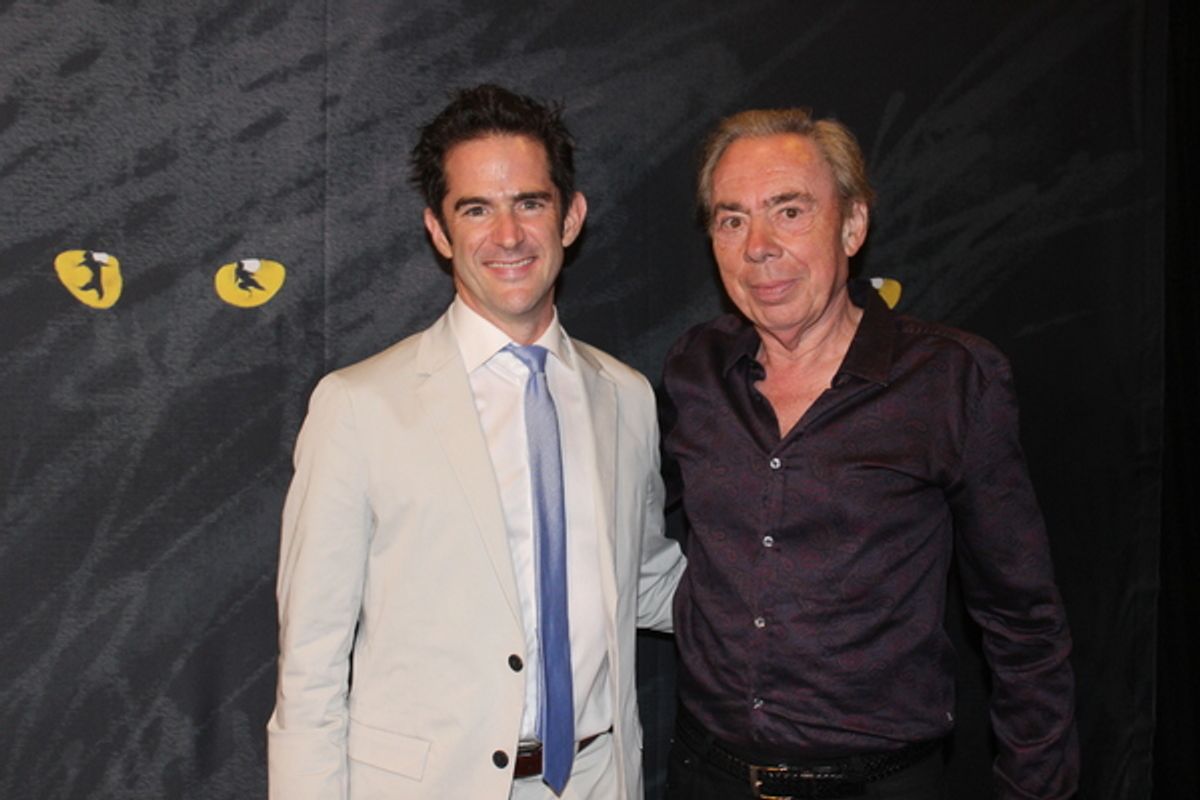 Andy Blankenbuehler and Andrew Lloyd Webber at 