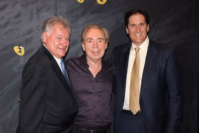 Robert Wanken, Andrew Lloyd Webber and Nick Scandalios Photo