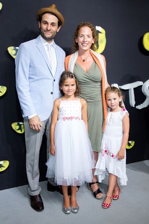 Arian Moayed, Krissy Shields, and family Photo