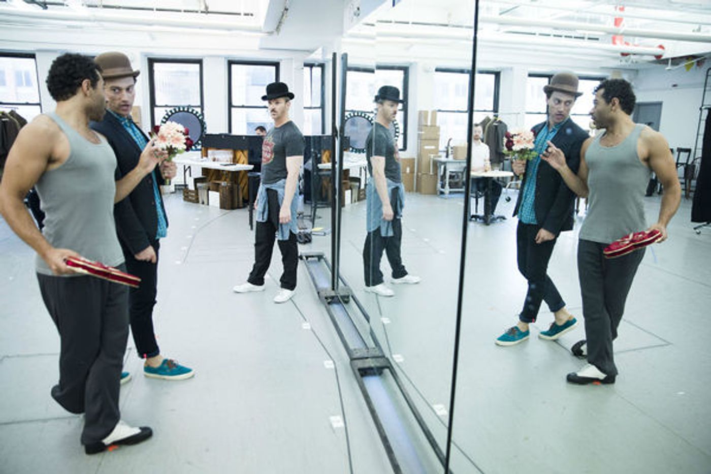 Photo Flash: In Rehearsal with Corbin Bleu, Bryce Pinkham, Lora Lee Gayer and More for Broadway's HOLIDAY INN  Image