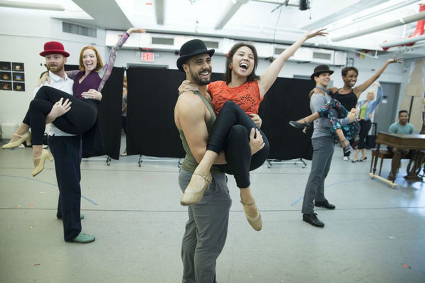 Photo Flash: In Rehearsal with Corbin Bleu, Bryce Pinkham, Lora Lee Gayer and More for Broadway's HOLIDAY INN  Image
