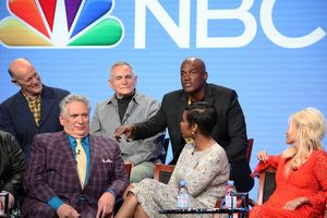 NBCUNIVERSAL EVENTS -- NBCUniversal Summer Press Tour, August 2, 2016 -- NBC''s ''Hairspray Live!'' Panel -- Pictured: (l-r) Back Row: Neil Meron, Executive Producer; Craig Zadan, Executive Director; Kenny Leon, Director; Front Row: Harvey Fierstein, Jenn @ BroadwayWorld NBCUNIVERSAL EVENTS -- NBCUniversal Summer Press Tour, August 2, 2016 -- NBC''s ''Hai Photo