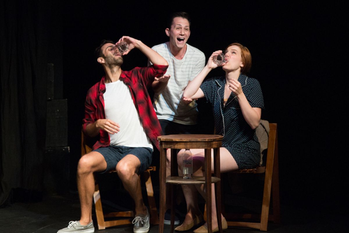 Jesse Manocherian, Chris Brick and Lauren Lukacek at 