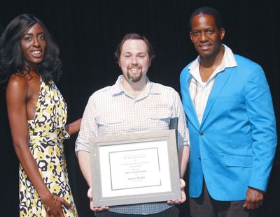 L to R: Martina Antoinette De Truff, James Parks - Best Actor Award in a Musical for  Photo