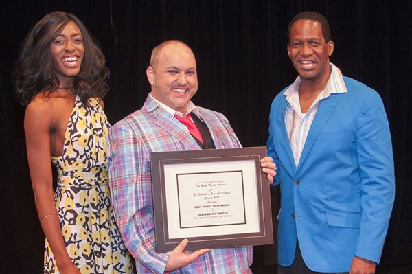 L to R: Martina Antoinette De Truff, Kai Elijah Hamilton - Best Video Diary Award, an Photo