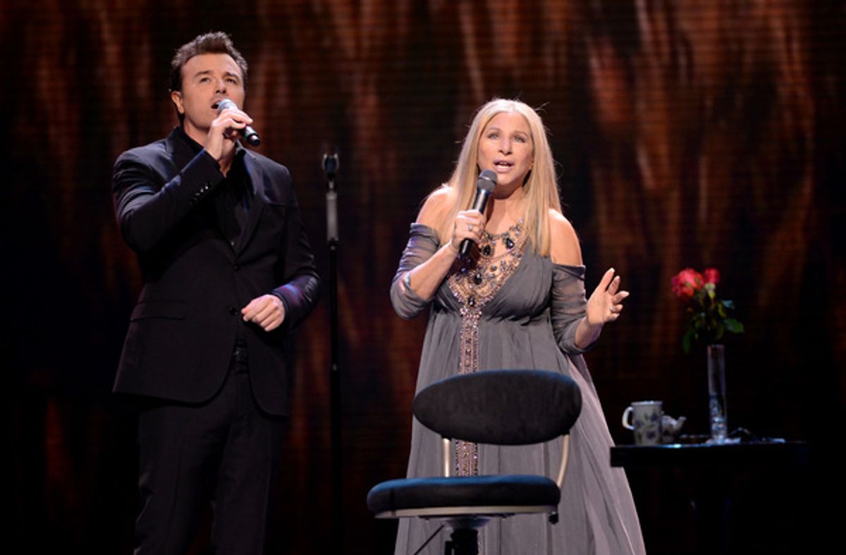 Seth MacFarlane and Barbra Streisand at 