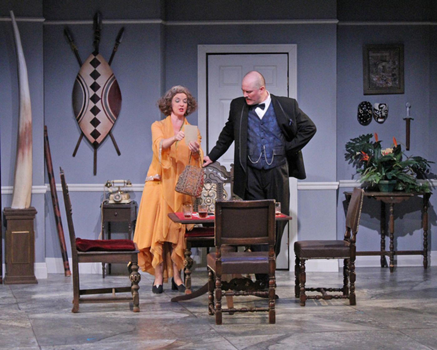 Photo Flash: First Look at Agatha Christie's CARDS ON THE TABLE at Cortland Rep Photo Flash: First Look at Agatha Christie's CARDS ON THE TABLE at Cortland Rep Image