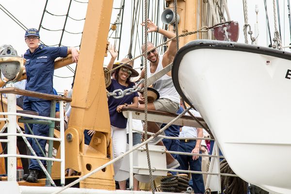 Photo Coverage: HAMILTON Cast Celebrates 226th Anniversary of the Coast Guard — photo 2 of 8