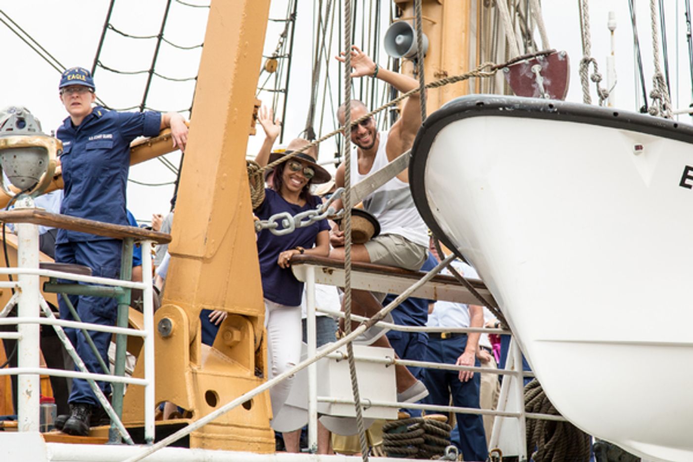 Photo Coverage: HAMILTON Cast Celebrates 226th Anniversary of the Coast Guard  Image