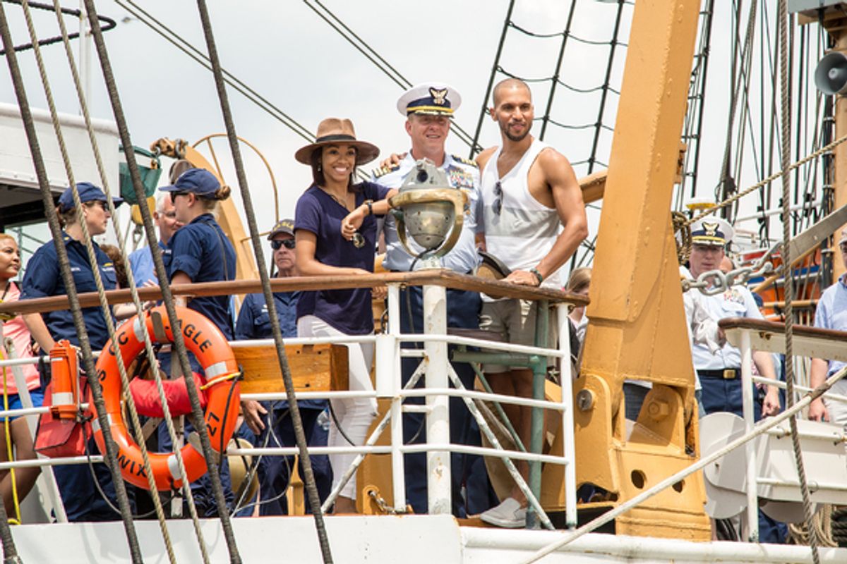 Kamille Upshaw, Captain Matt Meilstrup, Sydney James Harcourt at 