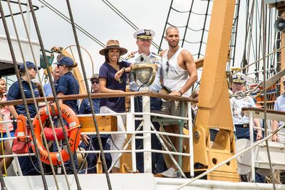 Kamille Upshaw, Captain Matt Meilstrup, Sydney James Harcourt Photo