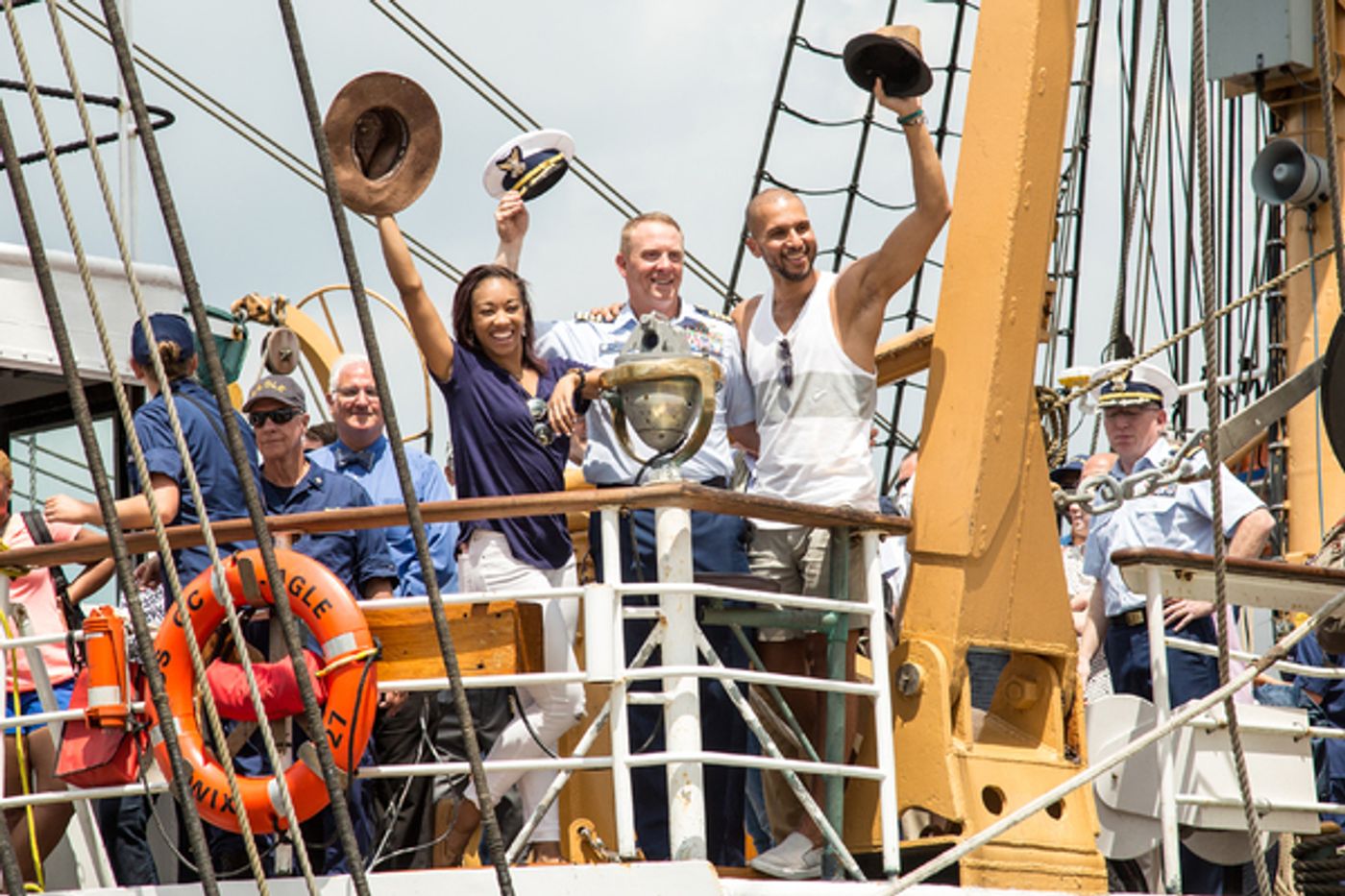 Photo Coverage: HAMILTON Cast Celebrates 226th Anniversary of the Coast Guard  Image