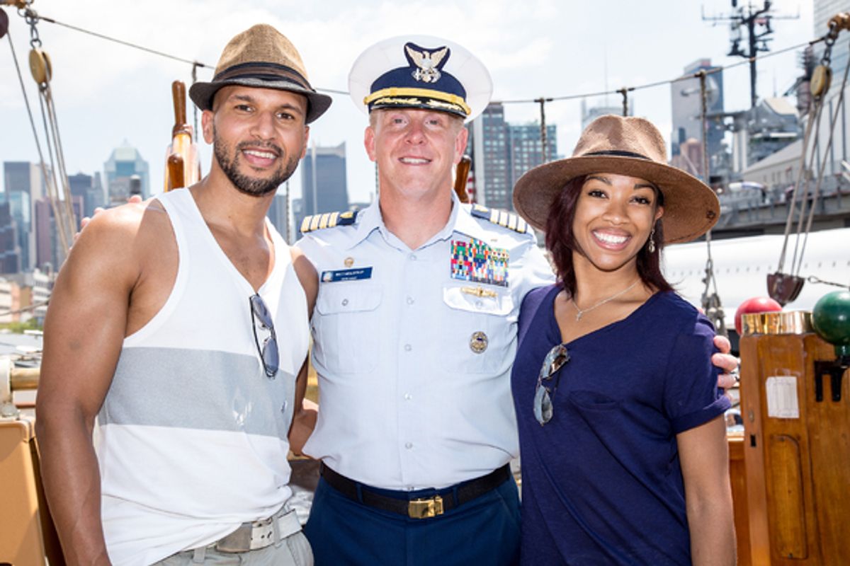 Sydney James Harcourt, Captain Matt Meilstrup, Kamille Upshaw at 