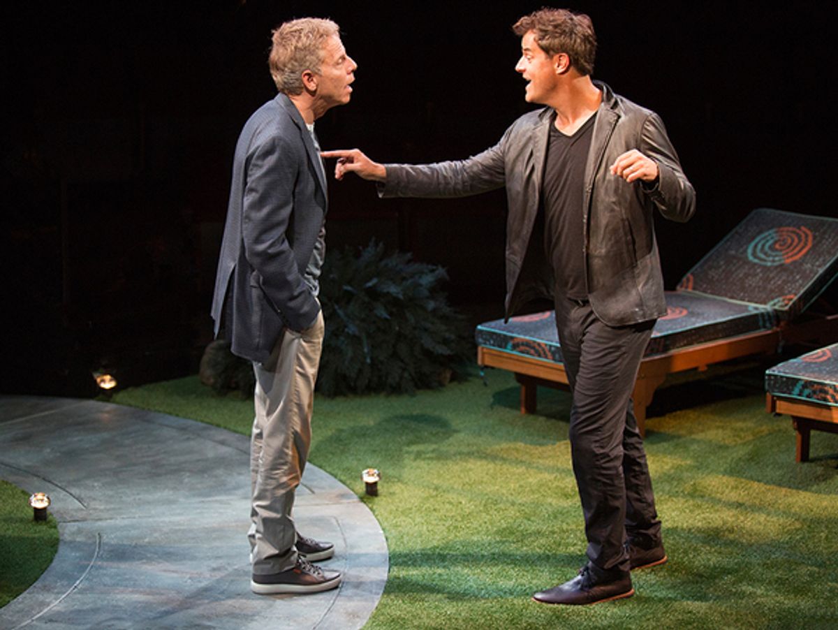 Greg Germann appears as Norm and Josh Stamberg as Gerald at 