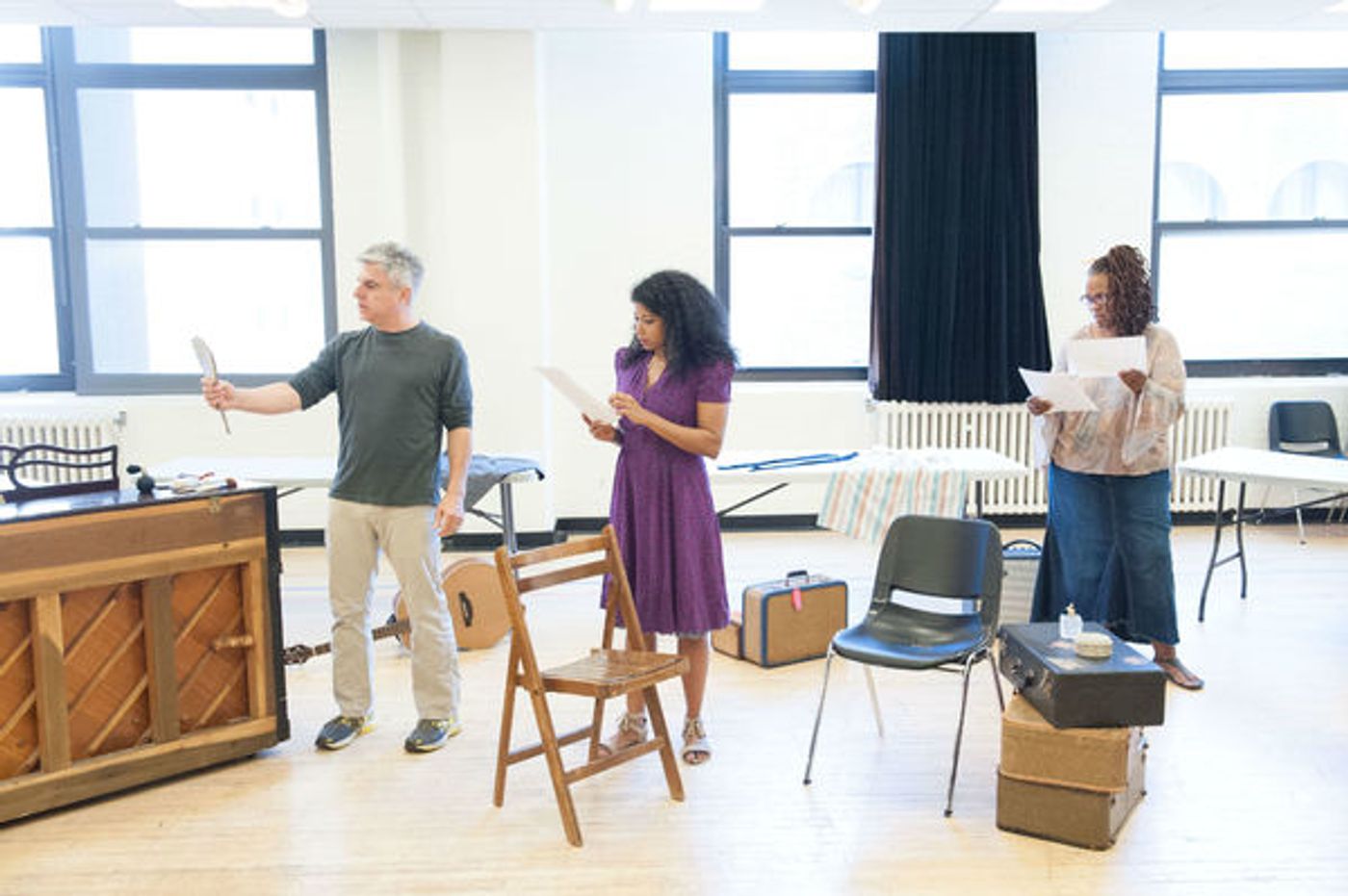 Photo Flash: Rebecca Naomi Jones, Kecia Lewis and More in Rehearsal for MARIE AND ROSETTA at Atlantic Theater  Image