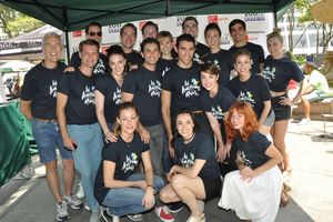 The Cast of American in Paris that includes-Dimitri Kleioris, Leanne Cope, Jill Paice Photo