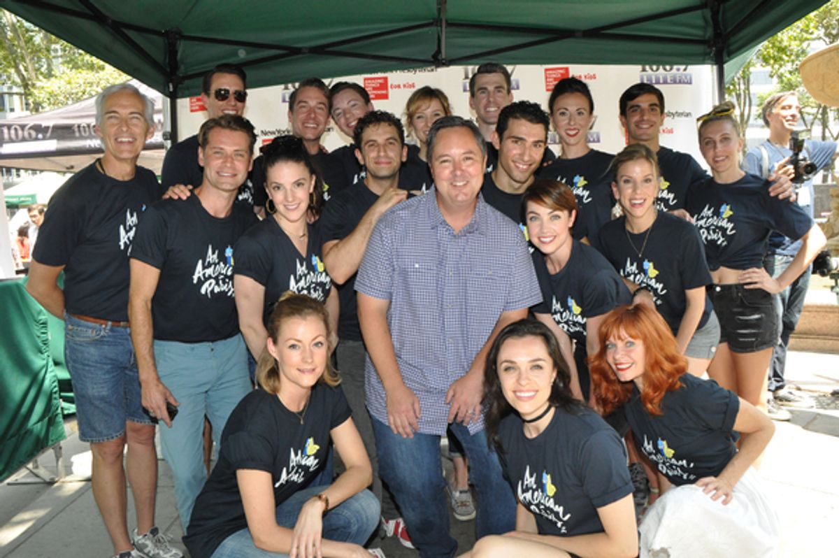 Rich Kaminski and The Cast of American in Paris that includes-Dimitri Kleioris, Leanne Cope, Jill Paice, Brandon Uranowitz, Derek Hanson, Attila Joey Csiki, Megan Dickinson, Kurt Froman, Marina Lazaretto, Cory Linger, Nathan Madden, Charlotte O'Dowd, Cand at 