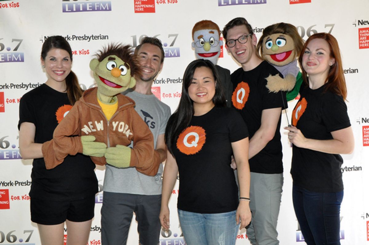 The Cast of Avenue Q-Kerri Bracken, Nicky, Jason Jacoby, Grace Choi, Rod, Ben Durocher, Kate Monster and Elizabeth Ann Berg at 