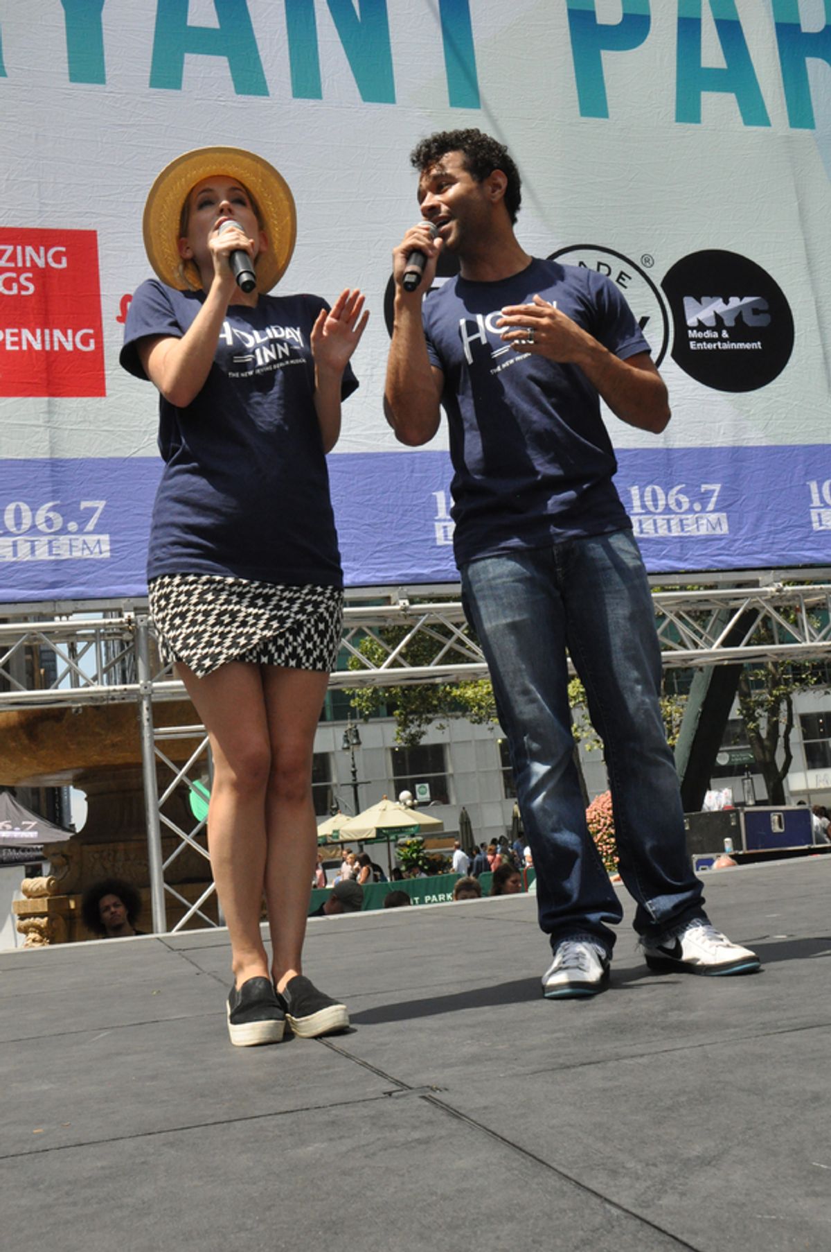 Lora Lee Gayer and Corbin Bleu at 