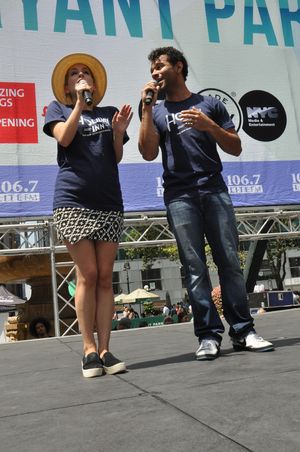 Lora Lee Gayer and Corbin Bleu @ BroadwayWorld Lora Lee Gayer and Corbin Bleu Photo