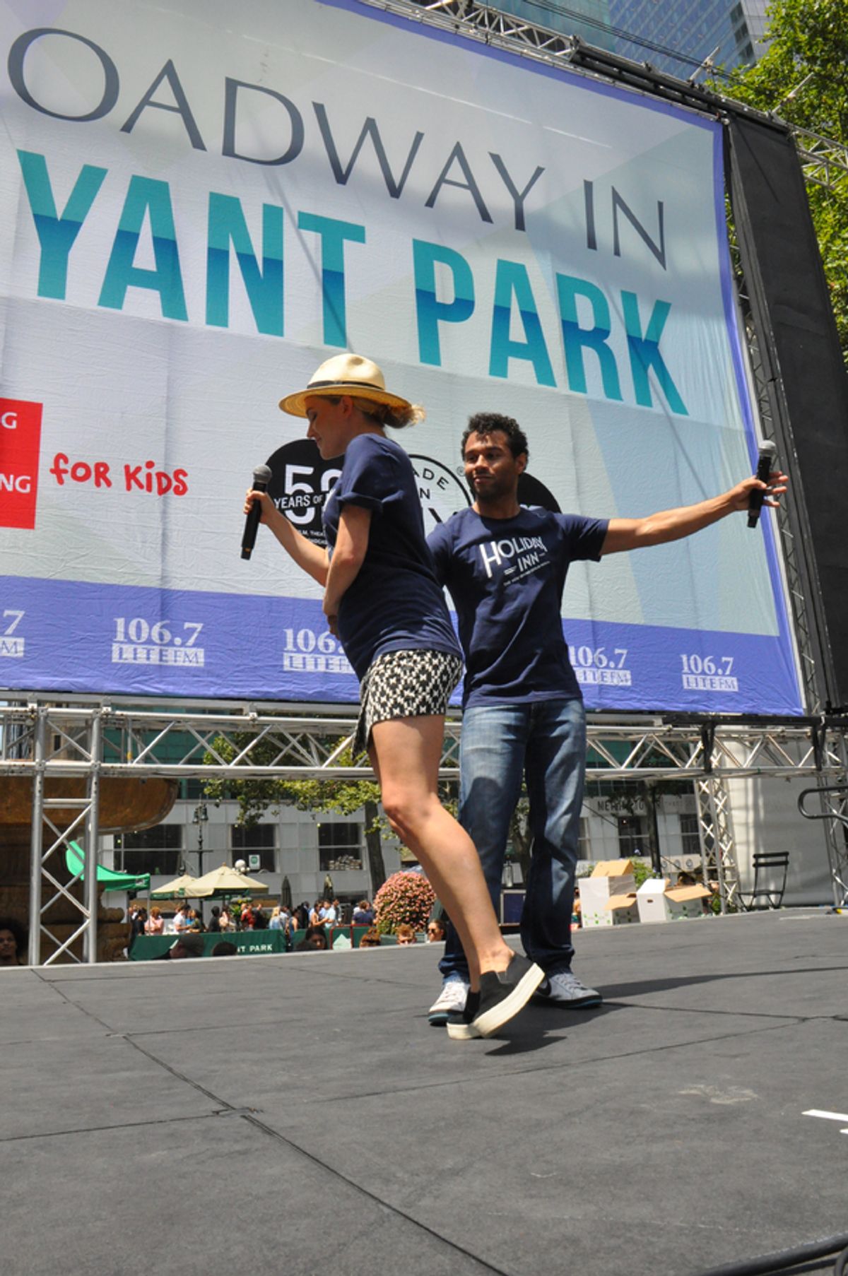 Lora Lee Gayer and Corbin Bleu at 