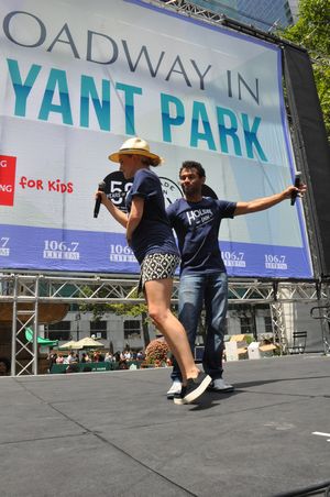 Lora Lee Gayer and Corbin Bleu @ BroadwayWorld Lora Lee Gayer and Corbin Bleu Photo