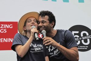 Lora Lee Gayer and Corbin Bleu @ BroadwayWorld Lora Lee Gayer and Corbin Bleu Photo