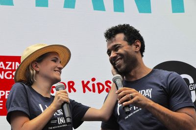 Lora Lee Gayer and Corbin Bleu Photo