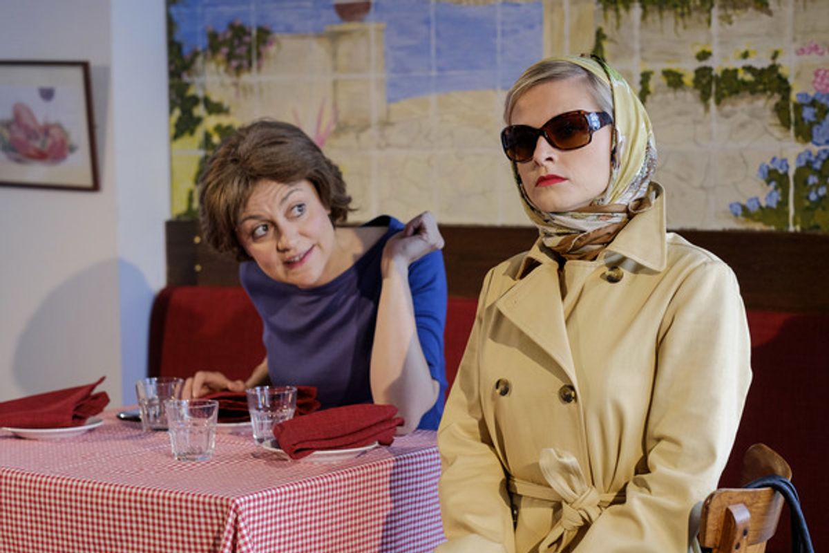 Louise Shuttleworth, Rachel Caffrey at 