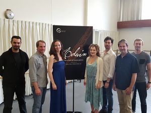 The cast:  Adam Bashian, Todd Lawson, Patricia Noonan, Deanne Lorette, Dana Watkins,  Photo