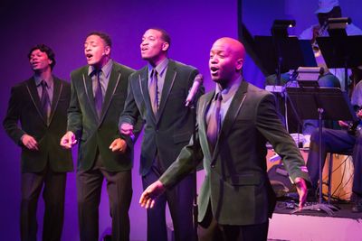 The cast of THE JACKIE WILSON STORY Photo
