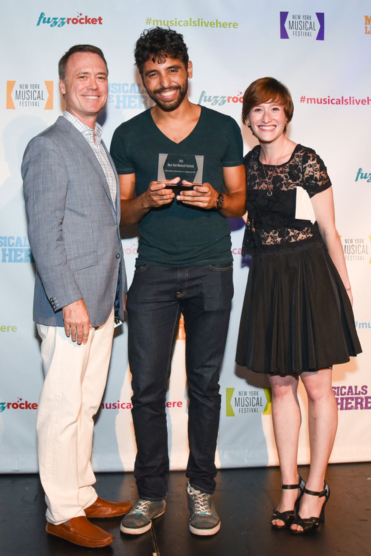 Dan Markley, Trent Saunders and Rachel Sussman at 