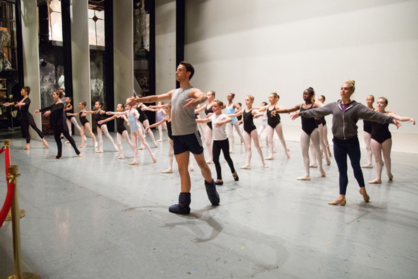 Photo Coverage: Young Dancers Make Broadway Debuts in AN AMERICAN IN PARIS Dance Class! Image