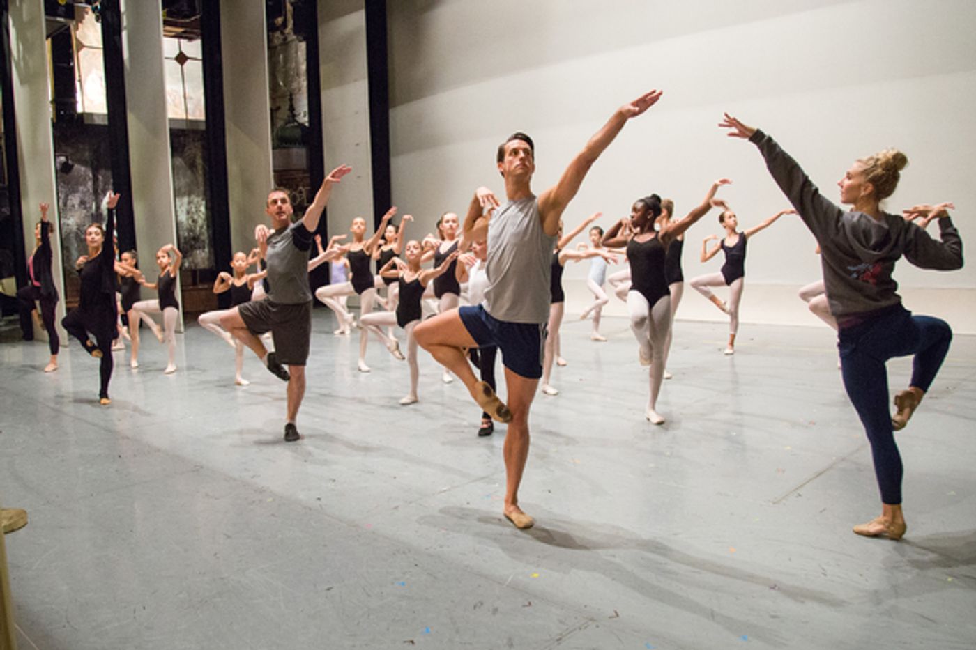 Photo Coverage: Young Dancers Make Broadway Debuts in AN AMERICAN IN PARIS Dance Class! Image
