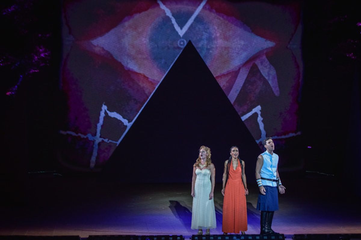 Taylor Louderman, Michelle Williams, Zak Resnick at 