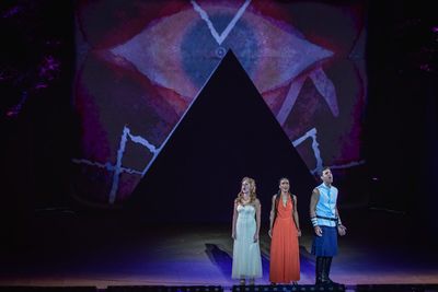 Taylor Louderman, Michelle Williams, Zak Resnick Photo