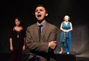 (left to right) Colleen DeRosa, Cody Dericks and Jess Thigpen in CPA Productionsâ€ Photo
